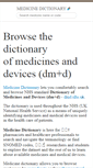 Mobile Screenshot of medicinedict.com