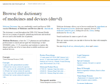 Tablet Screenshot of medicinedict.com